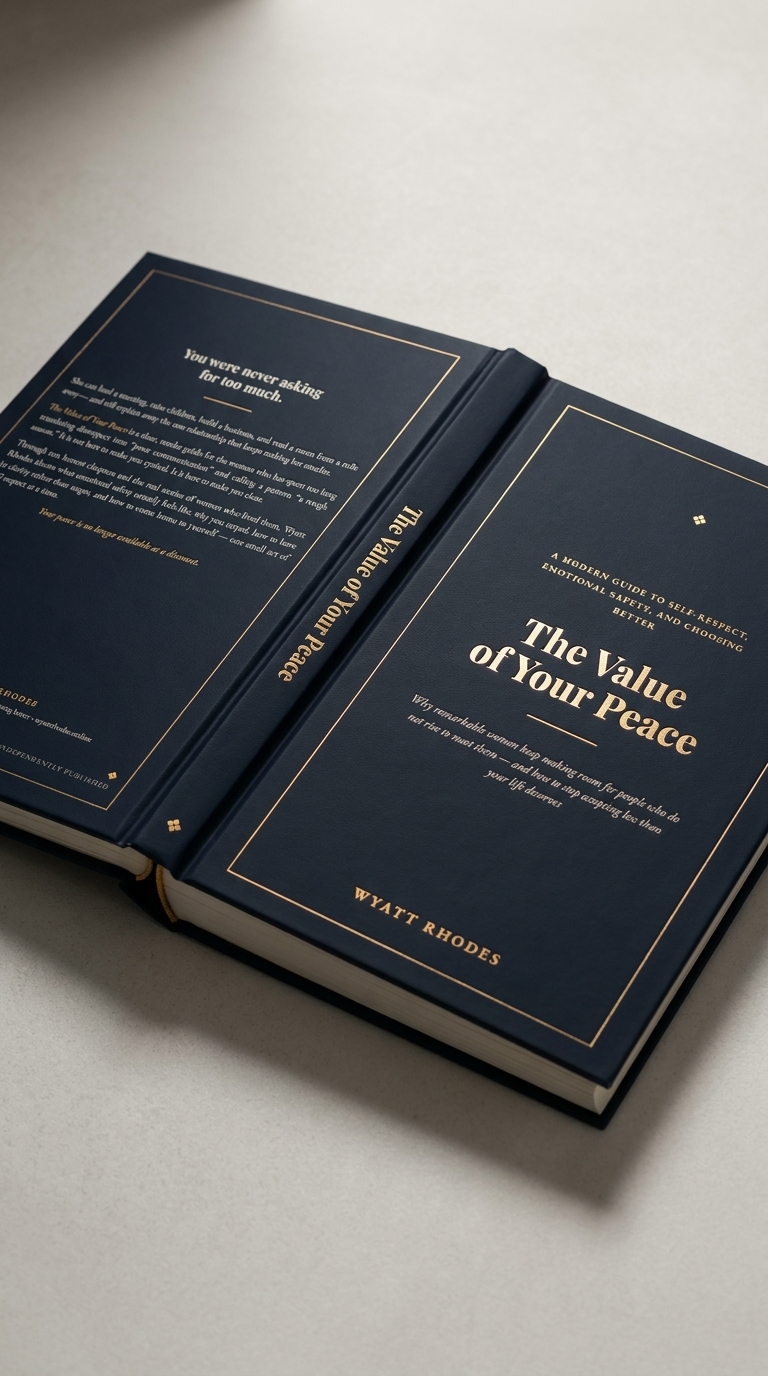 The Value of Your Peace — Paperback Edition, front cover